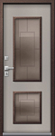Дверь Термо Premium 1 Шоколадный Муар - Кашемир Грей DIS007383 фото